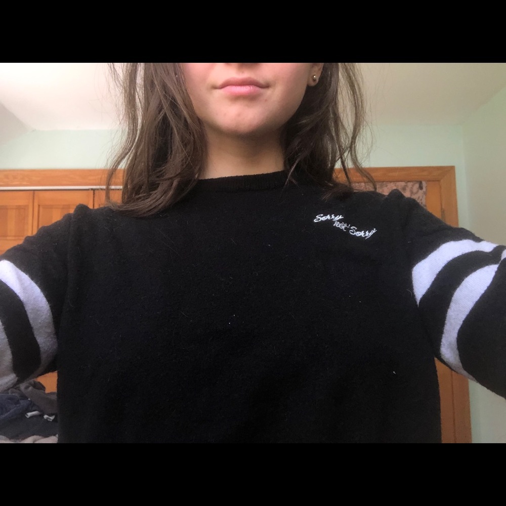 Black & white sweater